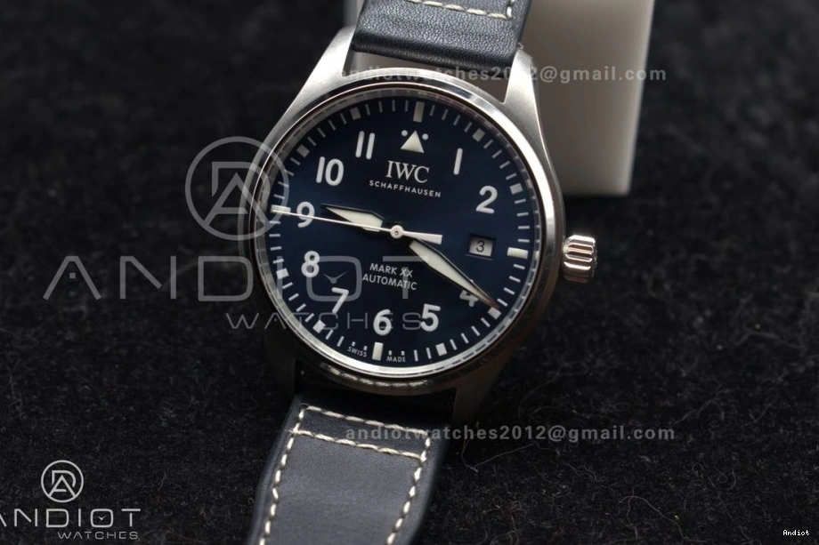 Edition Mark Blue on XX Blue IW328203 Best Strap Leather 1:1 ZF Dial Dark A32111 Pilot 1111